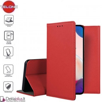 Telone smart magnet serijos atverčiamas dėklas - raudonas (telefonams Samsung A72/A72 5G) Telone smart magnet serijos atverčiamas dėklas - raudonas (telefonams Samsung A72/A72 5G)
